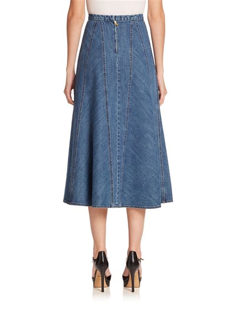 michael kors denim skirts.